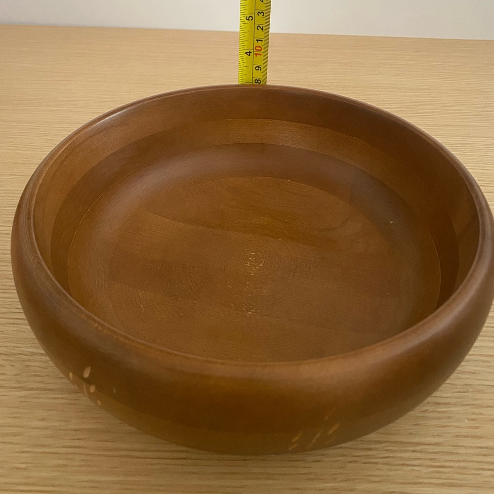 Vintage Baribocraft Canadian Maple Wood Salad Bowl with 5 Bowls - Picture 8 of 16